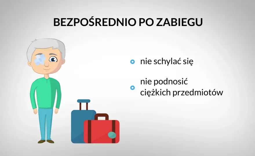 Kiedy po operacji zaćmy można się schylać, aby uniknąć komplikacji?