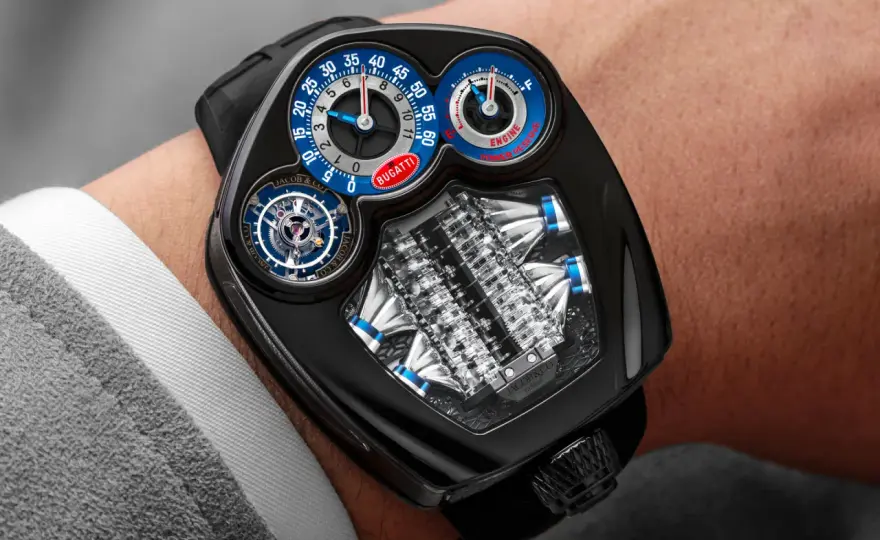 Jacob & Co. Bugatti: Zegarki z silnikiem W16/V16. Cena i dostępność PL