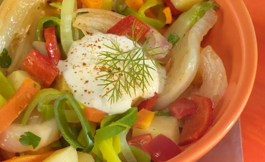 Fenchel und Paprika - das beste Rezept für eine leichte Pfanne