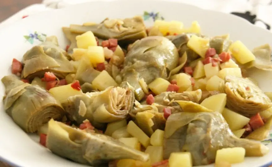 Alcachofas con jamón - El secreto para que queden tiernas