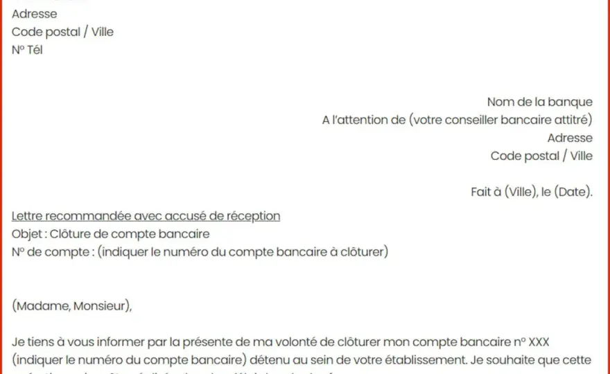 Compte clôturé par la banque - que faire ?