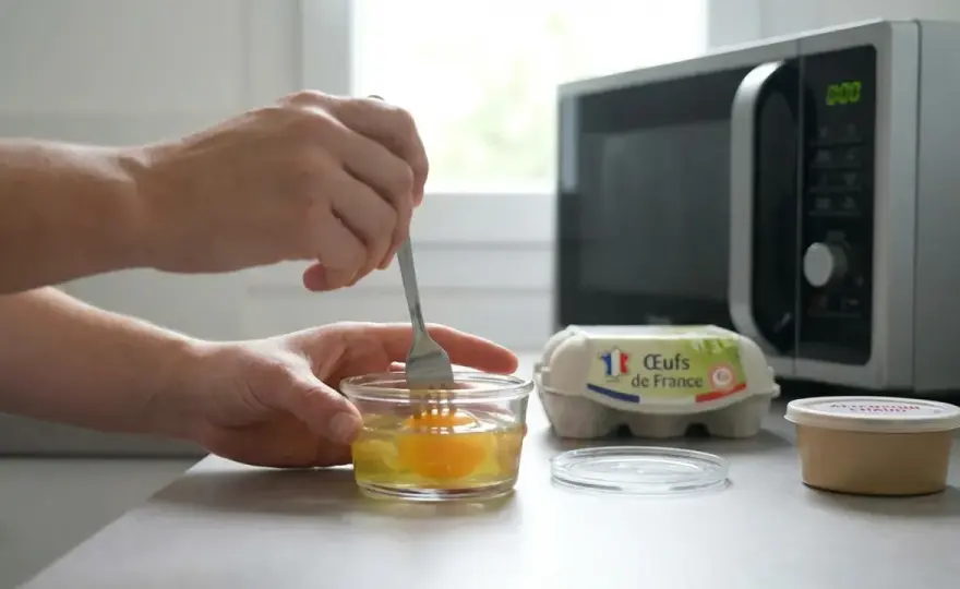 Œuf au micro-ondes - comment le cuire sans risque
