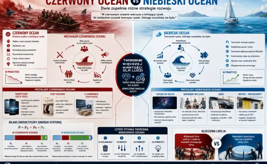 Strategia czerwonego oceanu - kiedy pomaga, a kiedy szkodzi?
