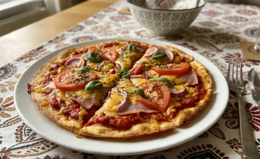 Pizza z tortilli - Jak zrobić chrupiący spód w 15 minut?