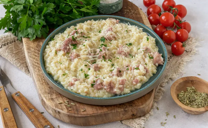 Risotto mit Salsiccia - So gelingt es cremig & nicht klebrig