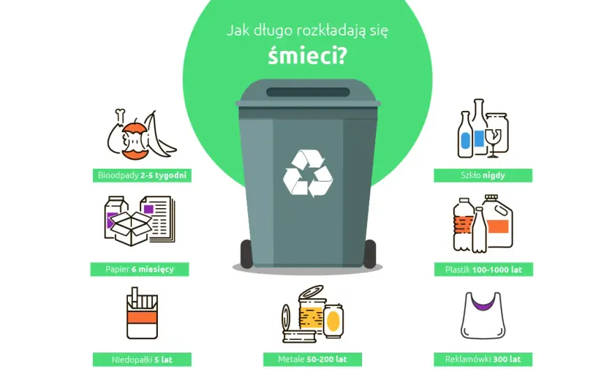 Ile rozkładają się śmieci w naturze? Szokujące dane i fakty