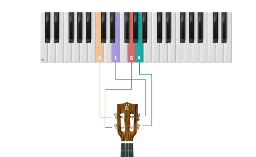 Ukulele: GCEA, High G, Low G - Nazwy strun i strój bez pomyłek