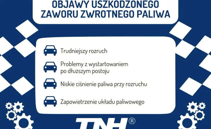 Zawór zwrotny paliwa - objawy, diagnoza, koszt naprawy