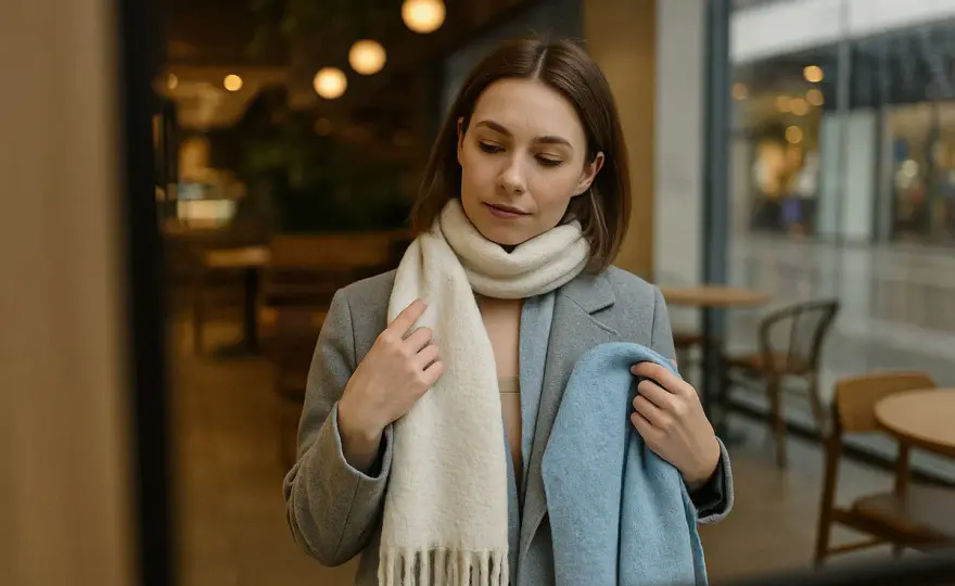 Jaki szalik do szarego płaszcza? Dobierz kolor i materiał!