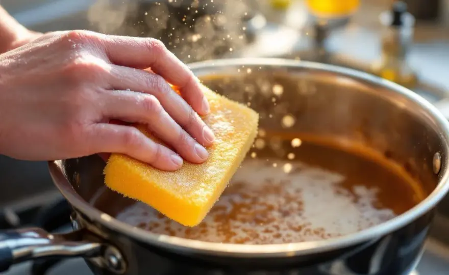 Caramel collé - Comment nettoyer une casserole sans l'abîmer?