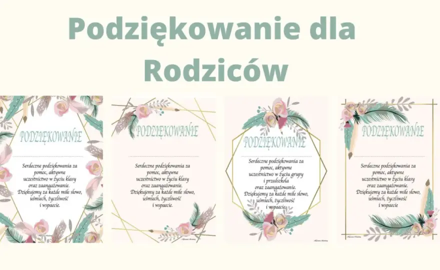 Jak podziękować rodzicom w przedszkolu? Gotowe wzory