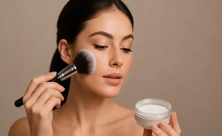 Puder mineralny w kamieniu - Jak go używać bez efektu maski?
