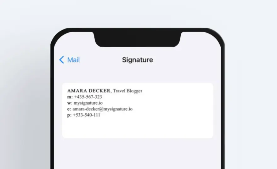 Signature email iPhone - Pourquoi le logo disparaît?