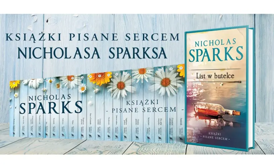 Kompletna lista książek Sparksa - powieści romantyczne na każdy dzień