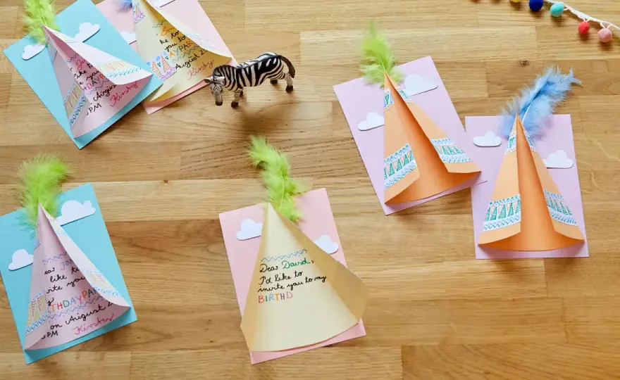 Zaproszenia urodzinowe dla dziewczynki: DIY, szablony, krok po kroku!