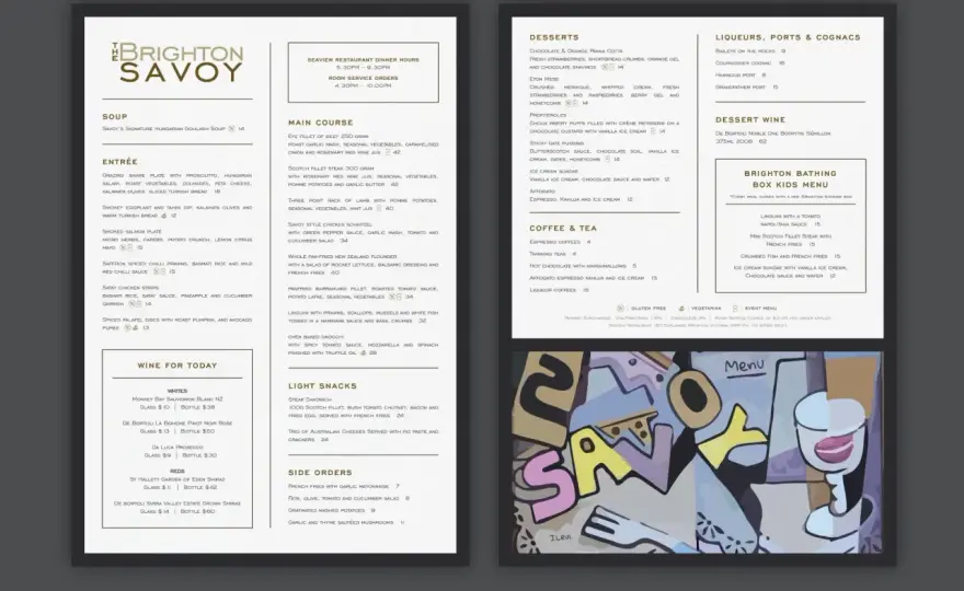 Présentation menu réception - Le guide pour un effet réussi