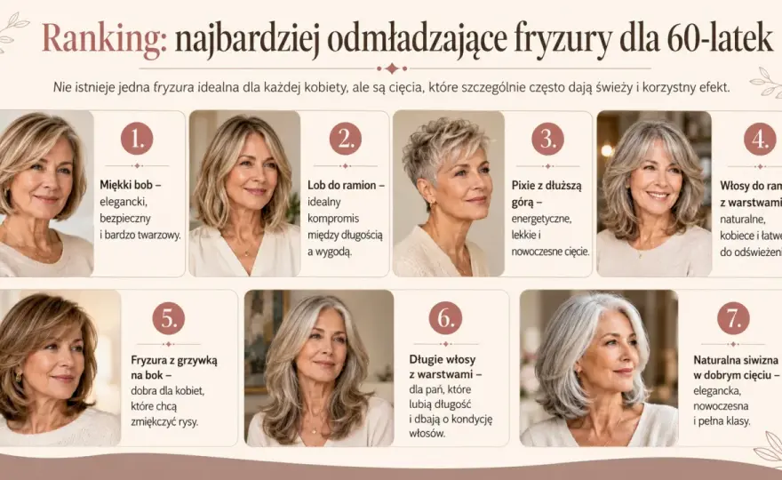 Średnia długość włosów - cięcia, które wysmuklają i ułatwiają życie