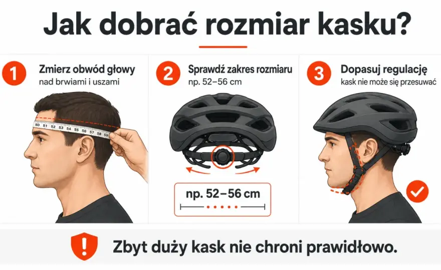 Kask rowerowy - jak dobrać rozmiar? Mierz, nie zgaduj!
