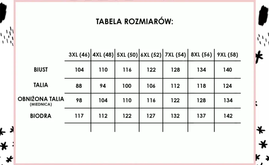 Tabela rozmiarów plus size - Jak szyć idealnie dopasowane ubrania?