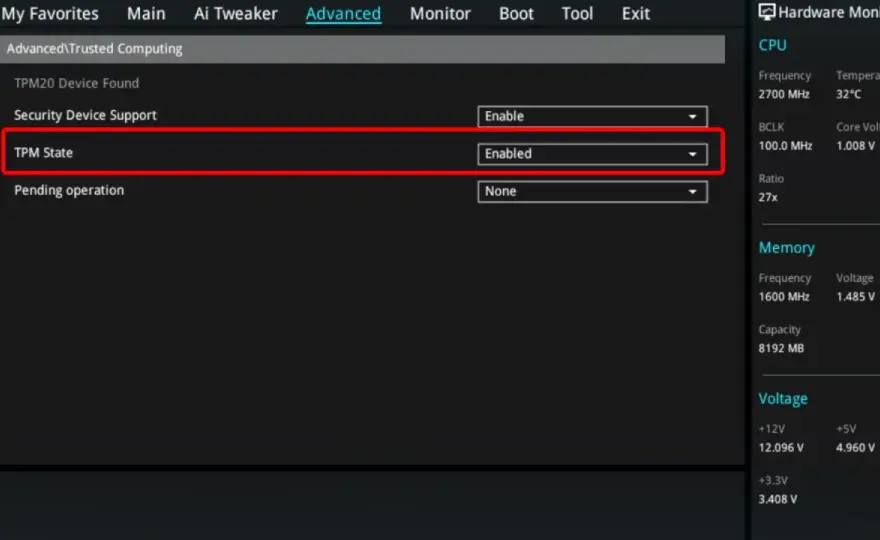 TPM 2.0 aktivieren - So geht's im UEFI für Windows 11