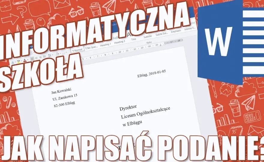 Jak napisać podanie w Wordzie - krok po kroku bez błędów