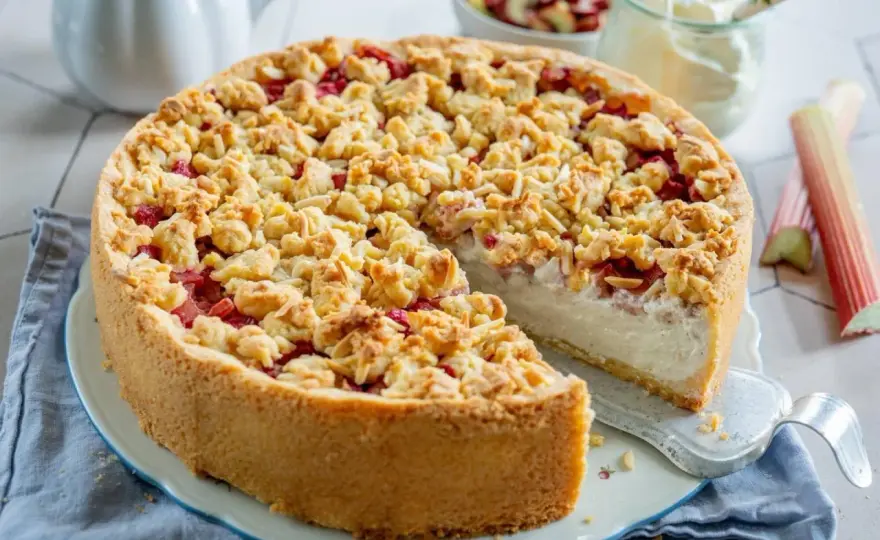 Rhabarber-Schmand-Kuchen: So wird er perfekt saftig