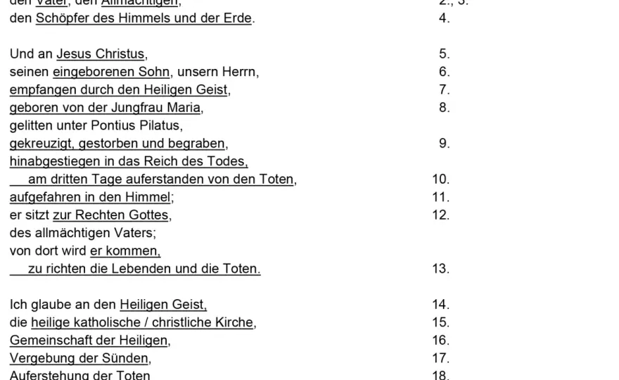 Evangelisches Glaubensbekenntnis - Mehr als nur Worte?