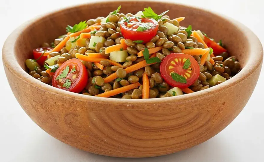Ensalada de lentejas perfecta - El secreto para que no sea aburrida