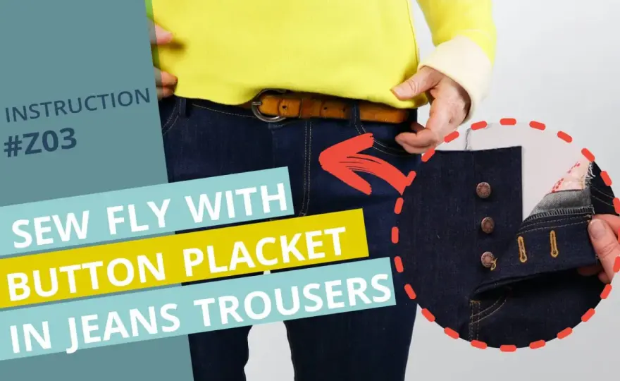 Sew a Button on Pants - Easy Fix for Jeans & Trousers