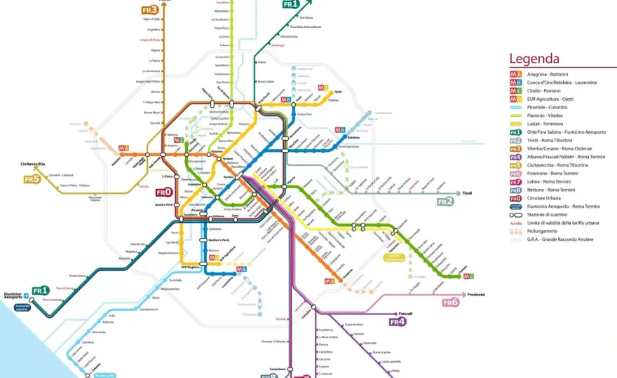 Metro rossa di Roma - guida pratica a fermate, orari e biglietti