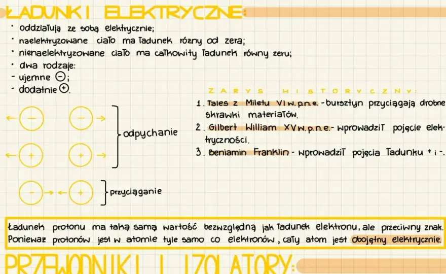 Elektrostatyka to dział fizyki, który zajmuje się zjawiskami elektrycznymi