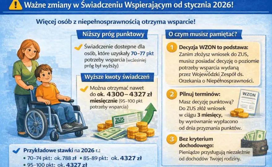 Świadczenia dla niepełnosprawnych 2026: Twój przewodnik po wsparciu