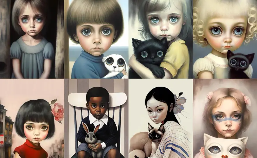 Obrazy Margaret Keane - Ile kosztują i jak nie przepłacić?