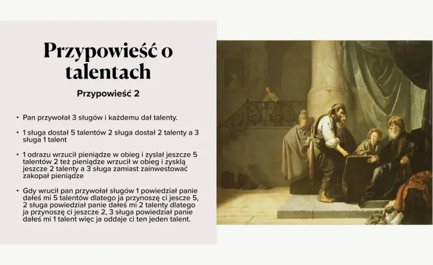 Przypowieść o talentach interpretacja: co naprawdę oznacza dla nas?