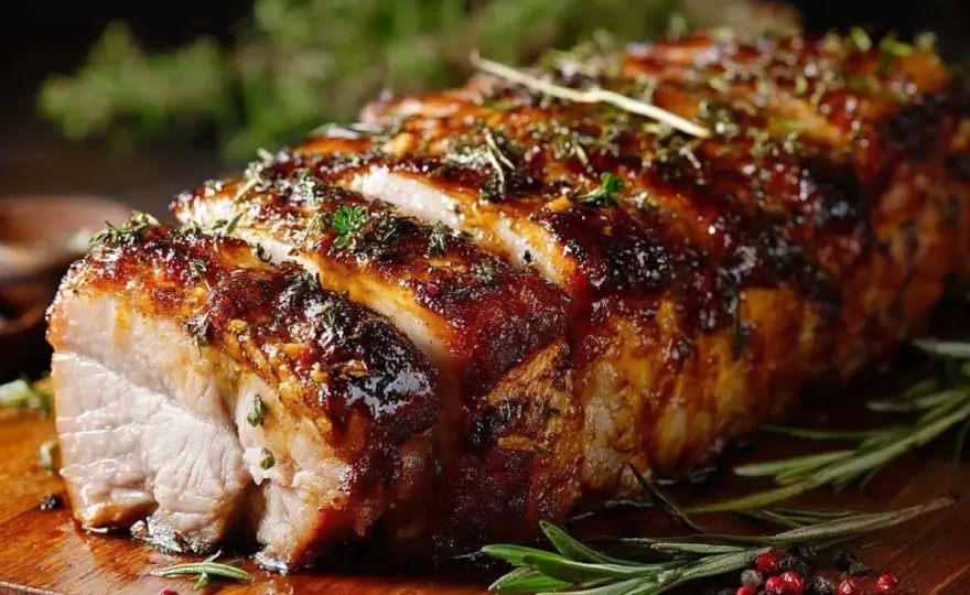 Rôti de porc au vin blanc - Le secret d'une sauce parfaite