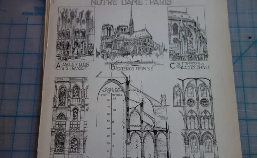 Plan Notre-Dame - jak czytać układ katedry w Paryżu?