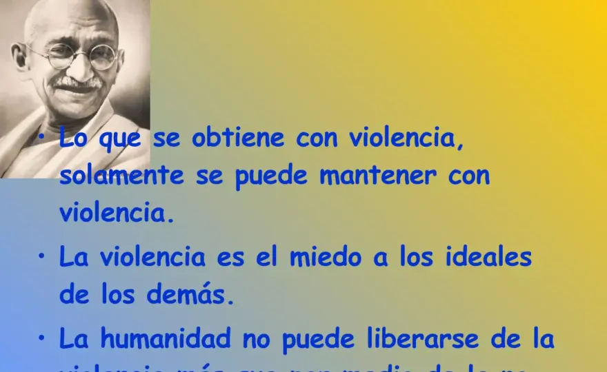 Frases de Gandhi sobre la paz - Más que citas, una guía práctica