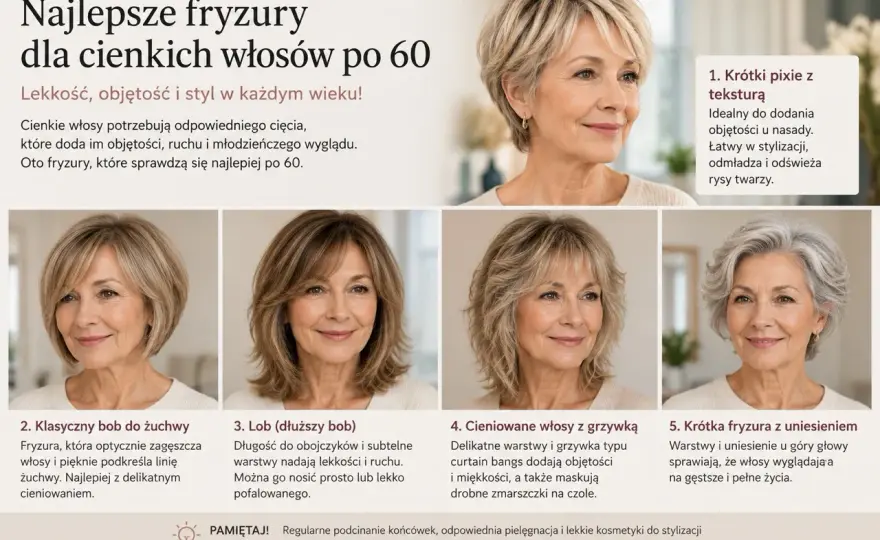 Cienkie włosy - Fryzury, które dodają objętości i lekkości