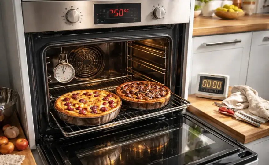 Clafoutis en chaleur tournante - La cuisson parfaite