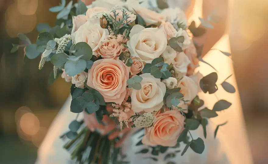 Bouquet mariée civil - Léger, élégant et sans faux pas