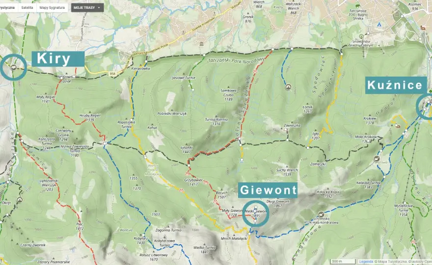 Ile km na Giewont? Sprawdź długość szlaków i czas wejścia