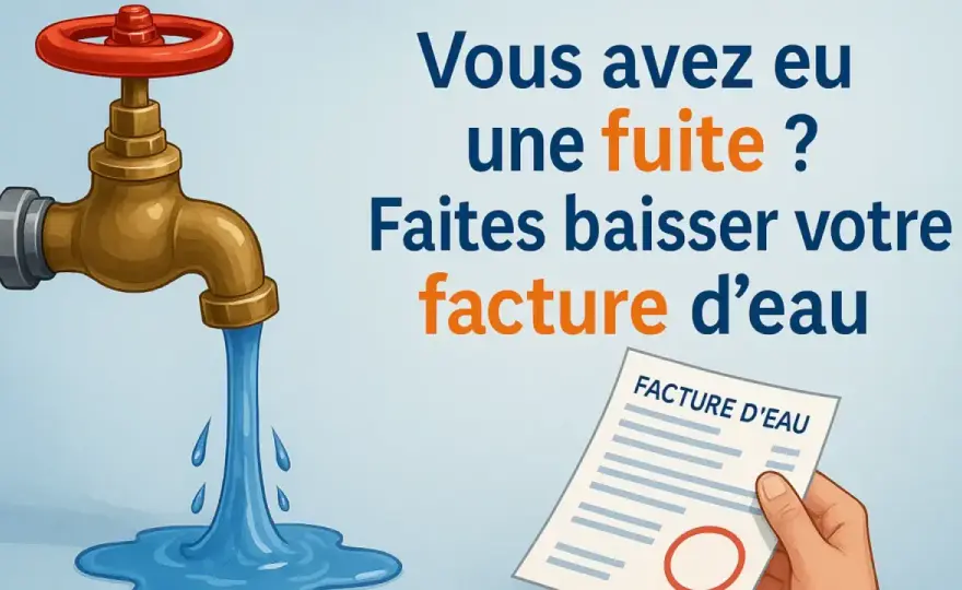 Facture d’eau qui double - les réflexes en cas de fuite