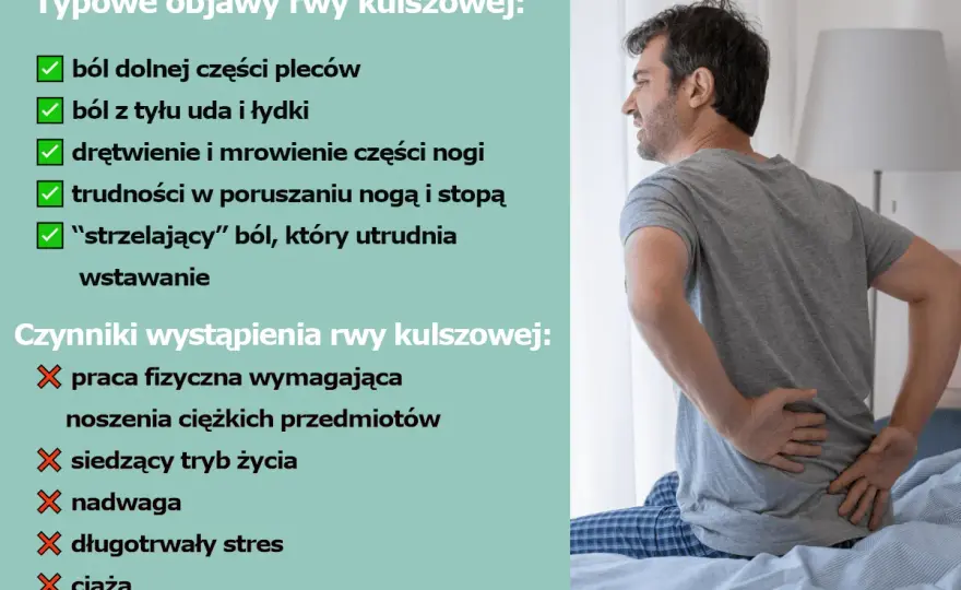 Rwa kulszowa - objawy, przyczyny i kiedy do lekarza?