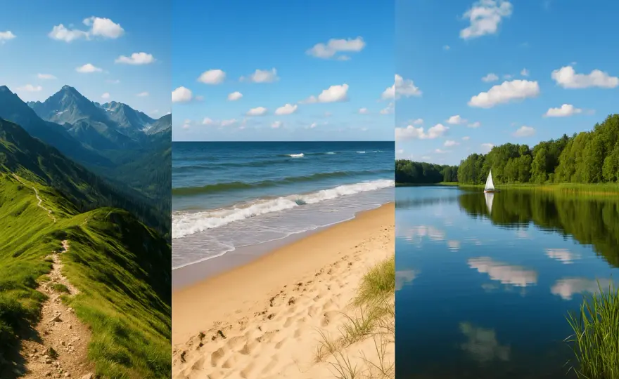 Wakacje w Polsce - morze, góry czy jeziora? Wybierz idealnie!