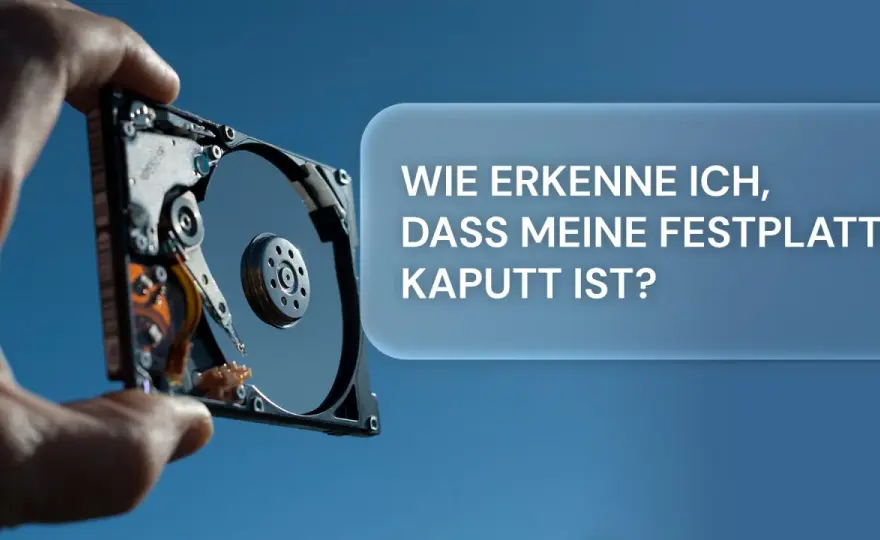 Festplatte defekt? Symptome erkennen und Daten retten!