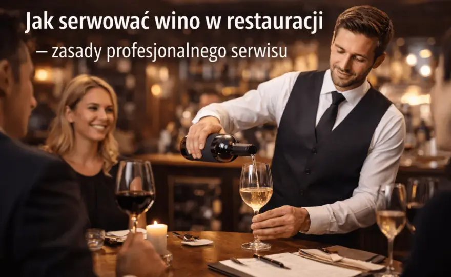Etykieta kelnerska: Zasady serwowania wina w restauracji krok po kroku