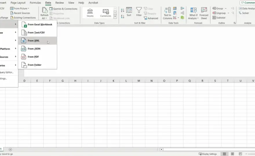Come importare XML in Excel e scegliere il metodo giusto