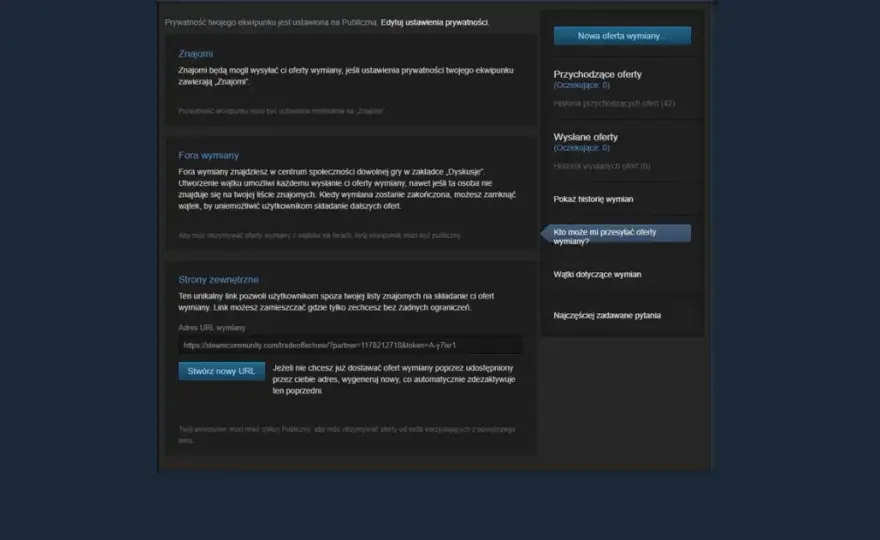 Steam Trade URL - prosta instrukcja znalezienia adresu wymiany w 3 krokach