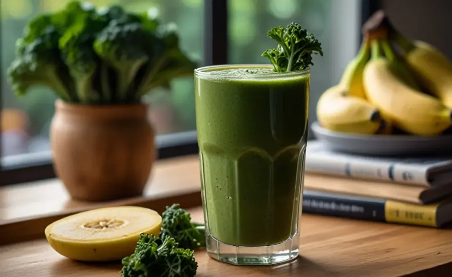 Smoothie z jarmużu i bananem: Zdrowy napój, który poprawi Twój dzień