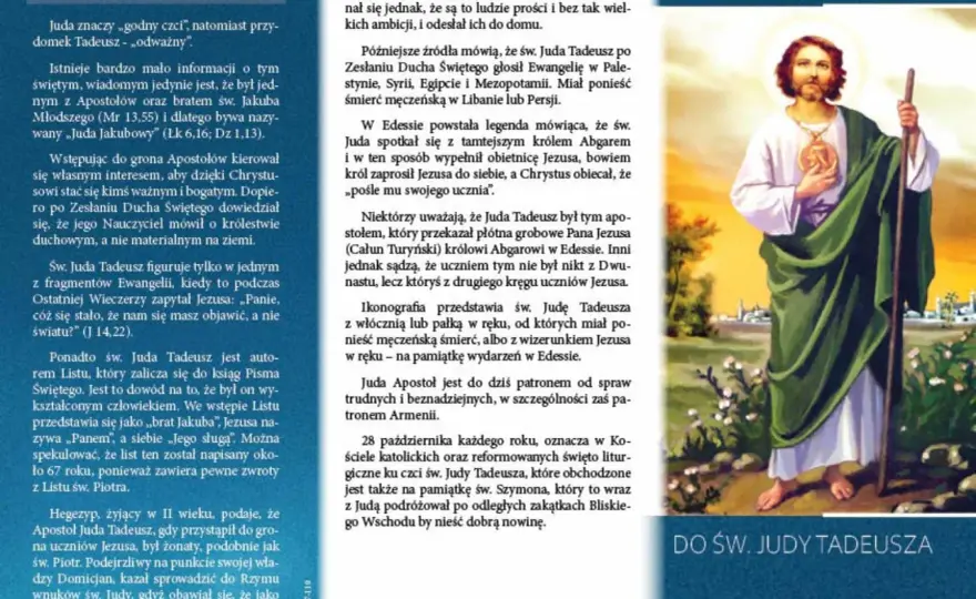 Litania do św. Judy Tadeusza - jak modlitwa zmienia życie i wiarę.
